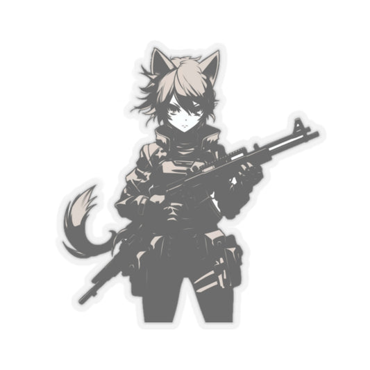 Fox-Girl soldier sticker